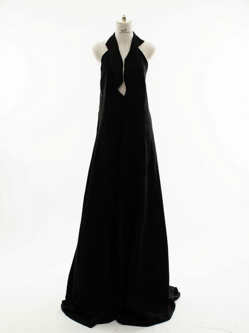 Macacão Jumpsuit Power | Wide Leg em Crepe Noir